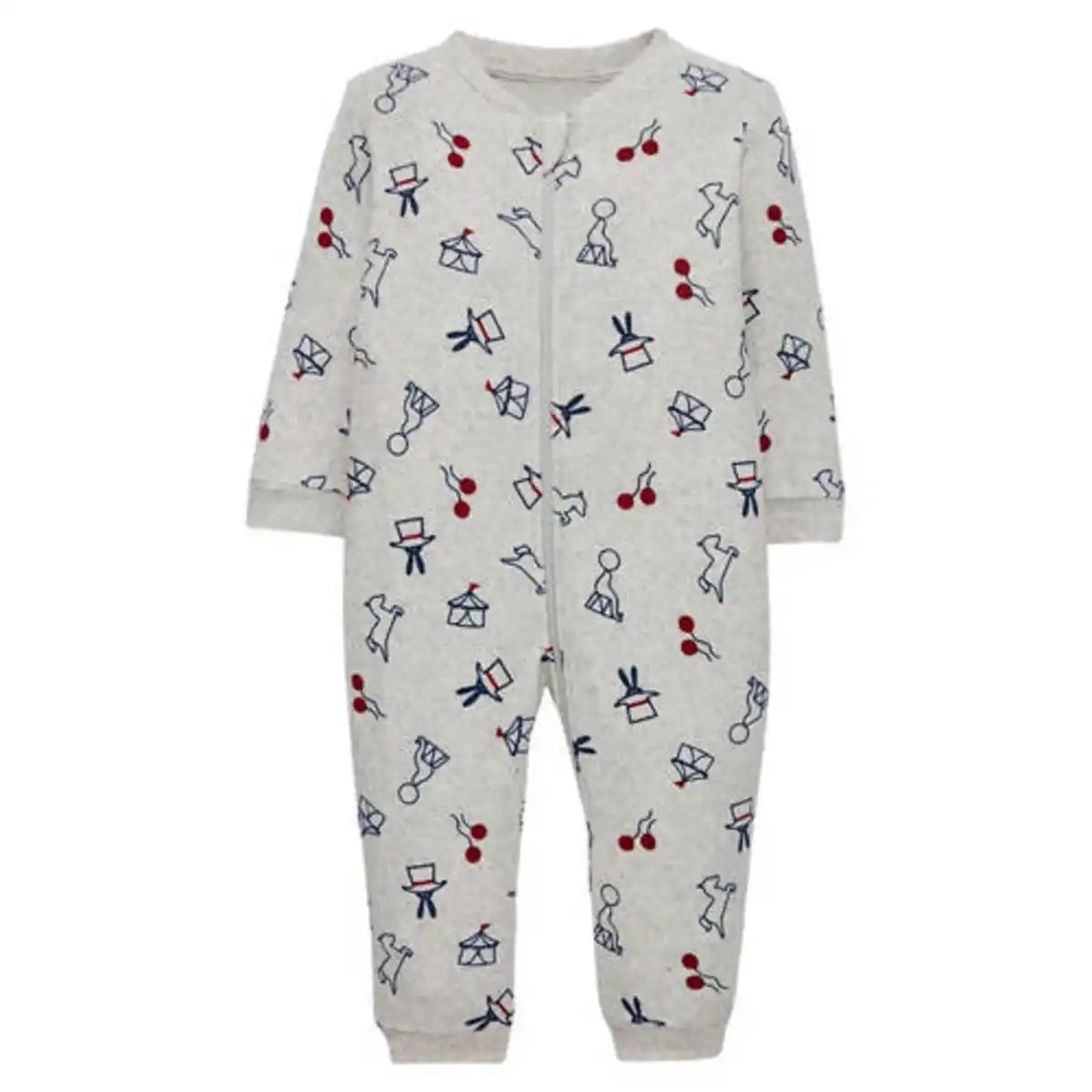 Bild 1 von LILY & DAN Kinder Schlafanzug, grau, 62/68