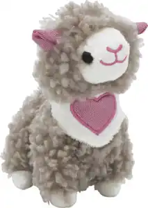 IDEENWELT Valentinstagsplüsch Lama mit Halstuch