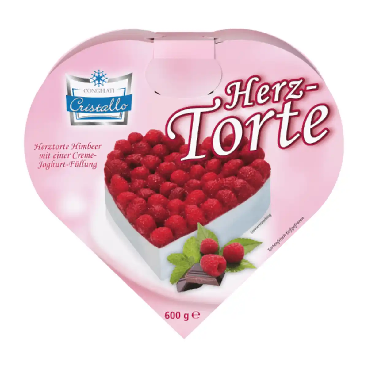 Bild 1 von CRISTALLO Herztorte Himbeer 600g