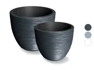 Prosperplast Blumentopf »FURU«, mit gerippter Struktur, rund