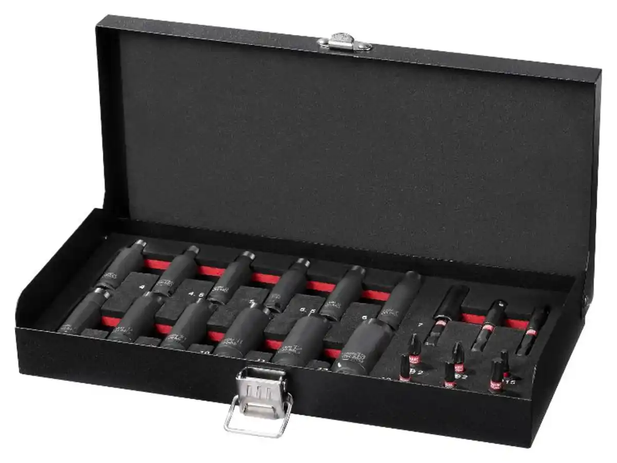 Bild 1 von PARKSIDE PERFORMANCE® Schlag-Steckschlüssel- und Bit-Satz, 21-teilig