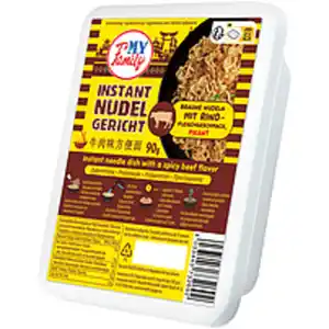 "MY FAMILY" Instantnudelgericht mit pikantem Rindfleischgesc...