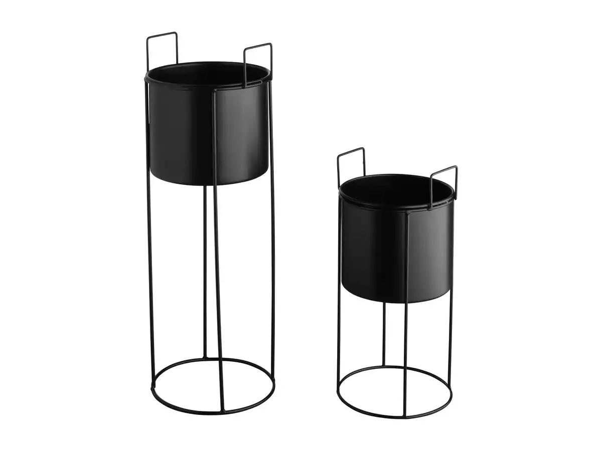 Bild 4 von LIVARNO home Pflanzgefäß Metall stehend 1er, 2er (er Set/rund)