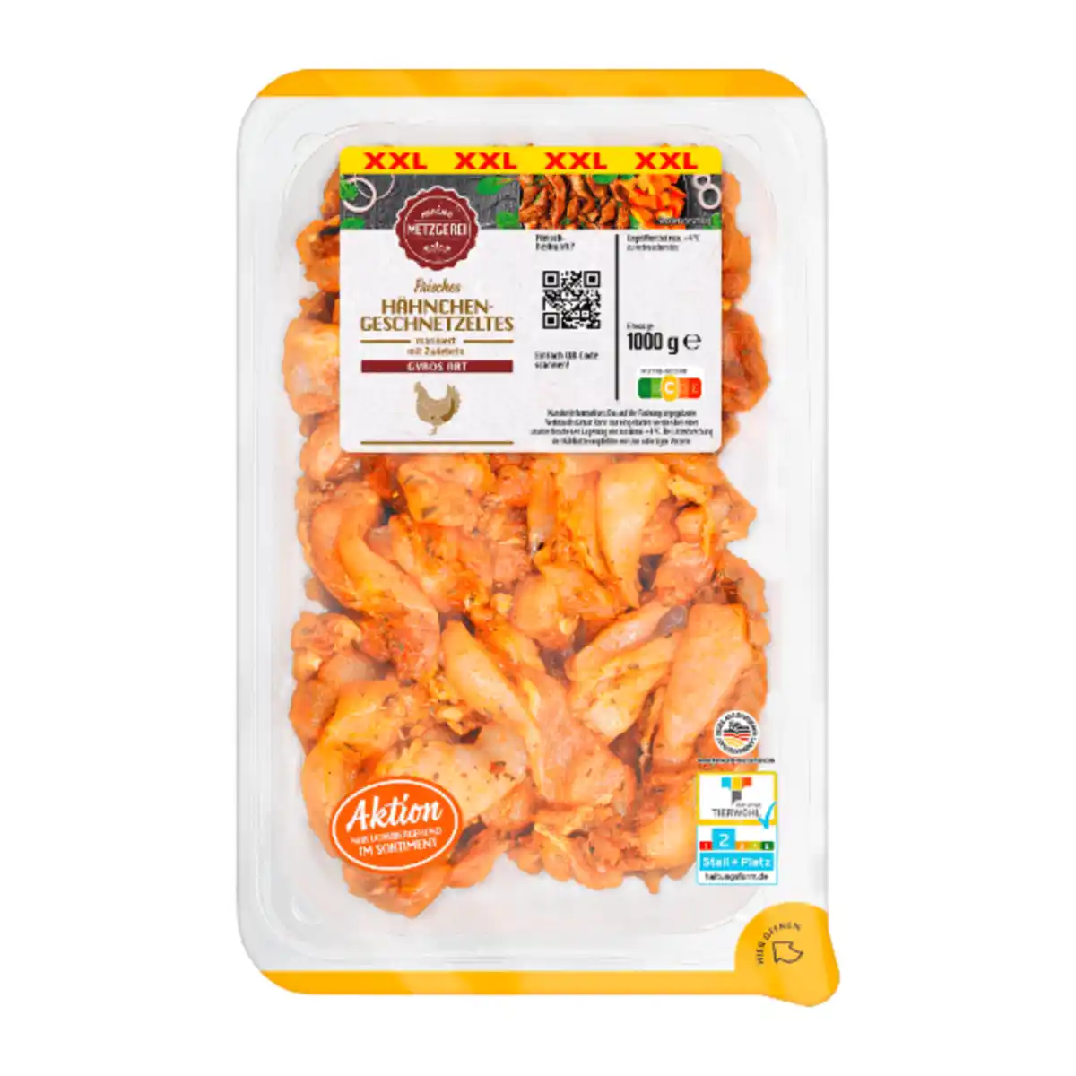 Bild 2 von MEINE METZGEREI Hähnchengeschnetzeltes „Gyros-Art" 000g