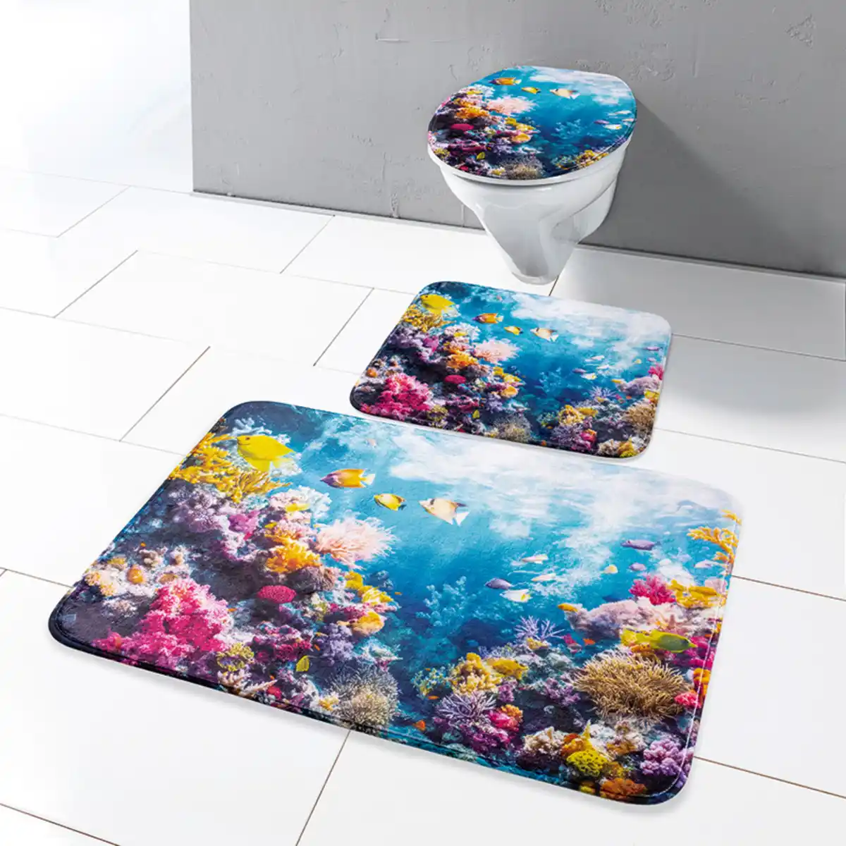 Bild 3 von Santosini Weichschaum-Badematten-Set 3-tlg.