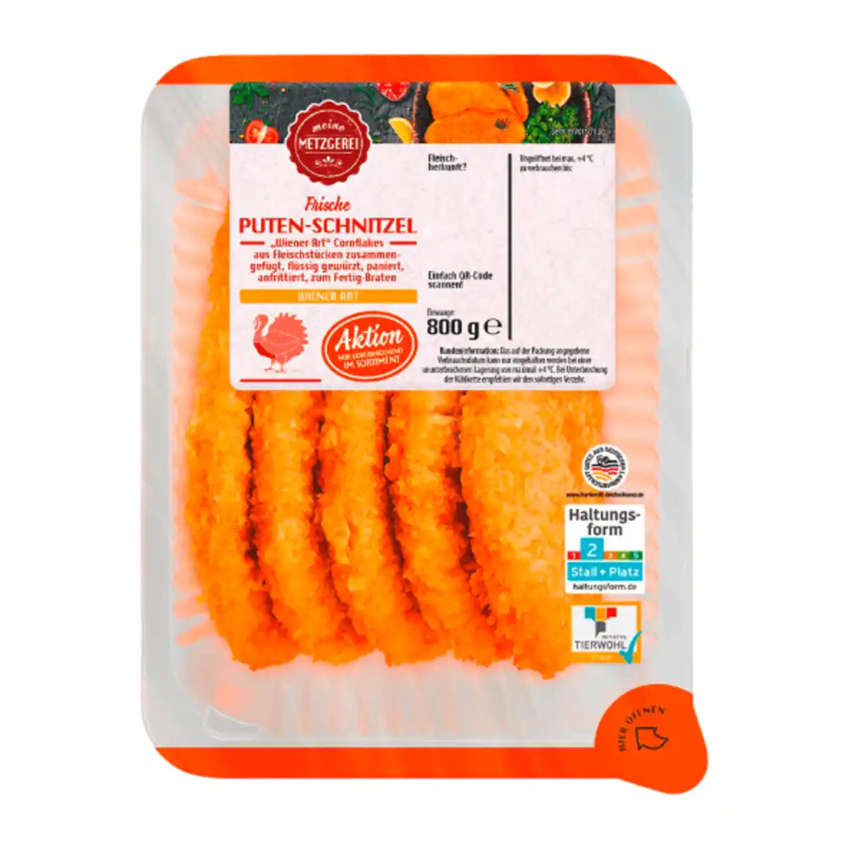 Bild 2 von MEINE METZGEREI Putenschnitzel „Wiener Art“ 800g