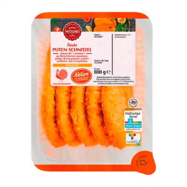 Bild 2 von MEINE METZGEREI Putenschnitzel „Wiener Art“ 800g