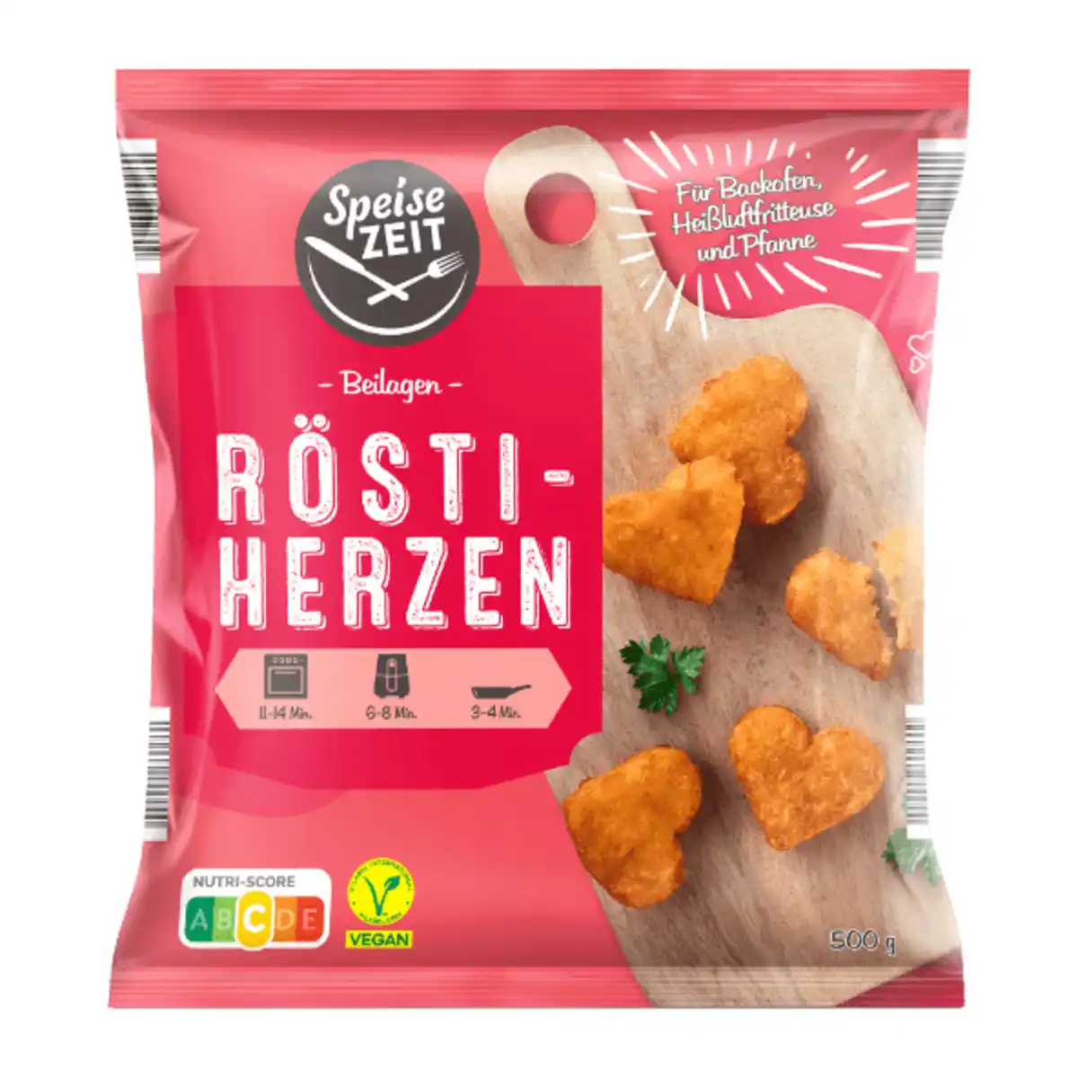 Bild 1 von SPEISEZEIT Rösti-Herzen 500g
