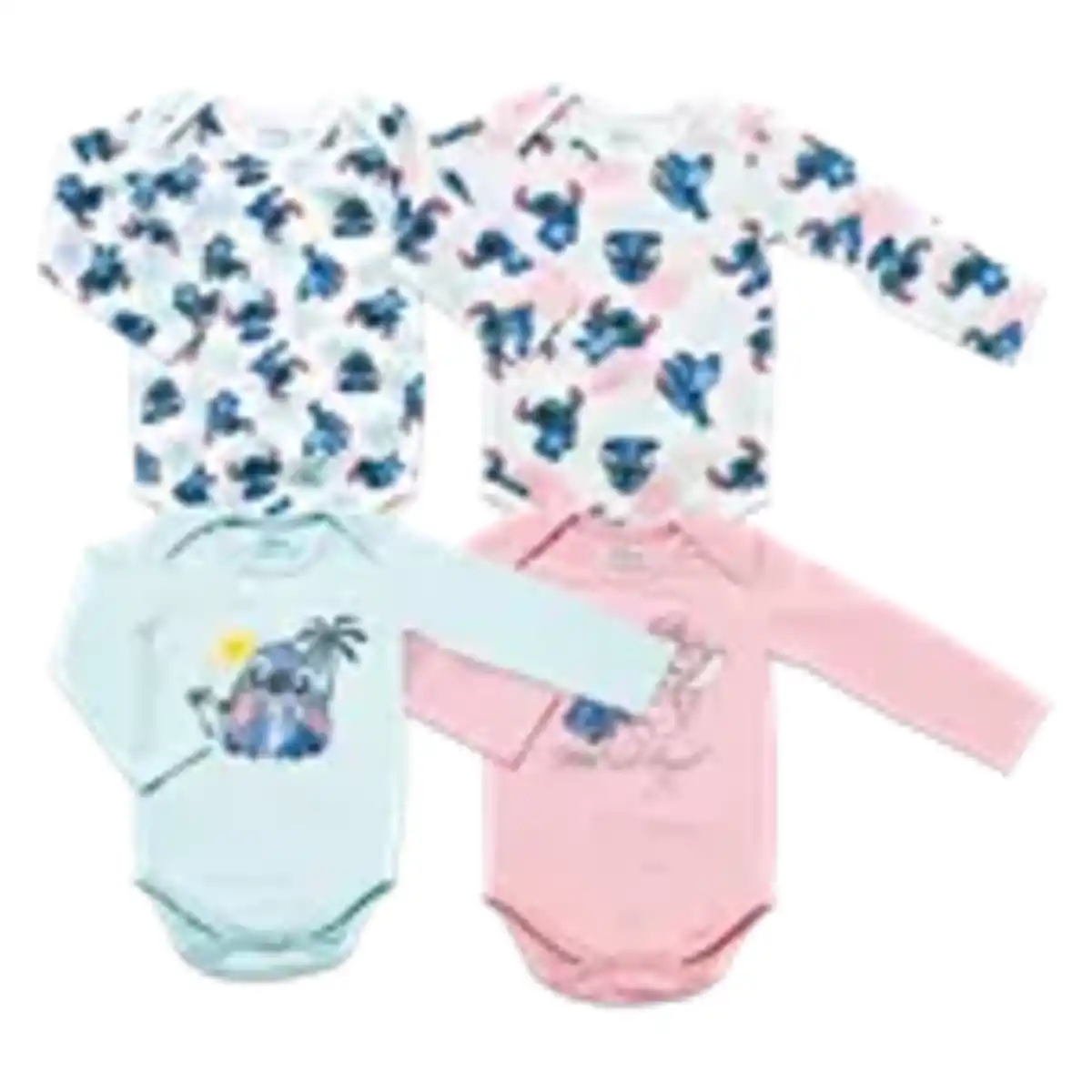 Bild 1 von Stitch 2er-Pack Baby Langarmbodys
