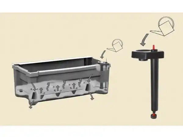 Bild 2 von KHW KHW Calypso Pflanzkasten mit Bewässerungssystem, B 79 x T 35 x H 33 cm