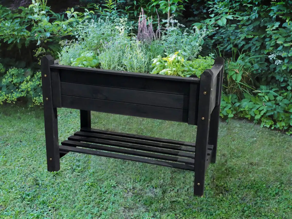 Bild 2 von Promadino Promadino Kräuter-Hochbeet, mit Ablage und Pflanzfolie