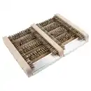 Bild 1 von HOME CREATION Holz Schuhabstreifer, braun mit Aluminium