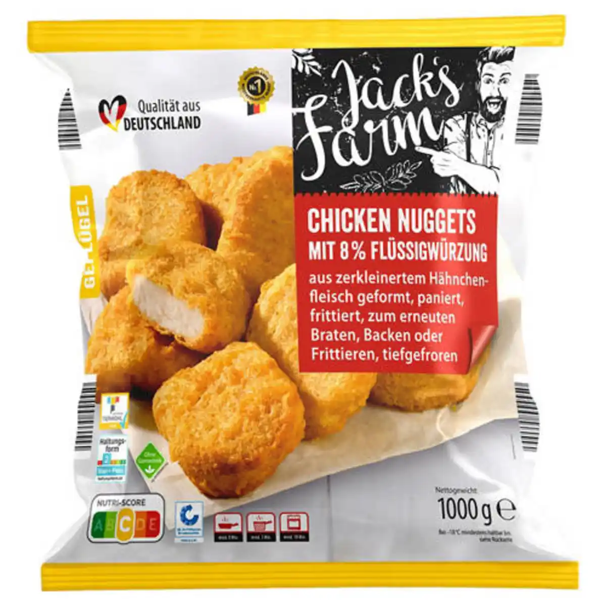 Bild 1 von JACK´S FARM Chicken Nuggets XXL 1 kg