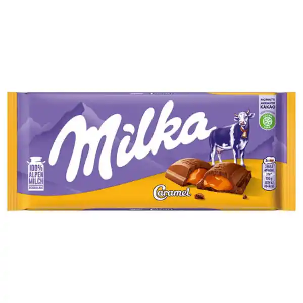 Bild 1 von MILKA Tafelschokolade 100 g, Karamell