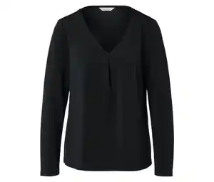 Blusenshirt aus Modal-Mix, schwarz