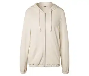 Sweatjacke, cremeweiß