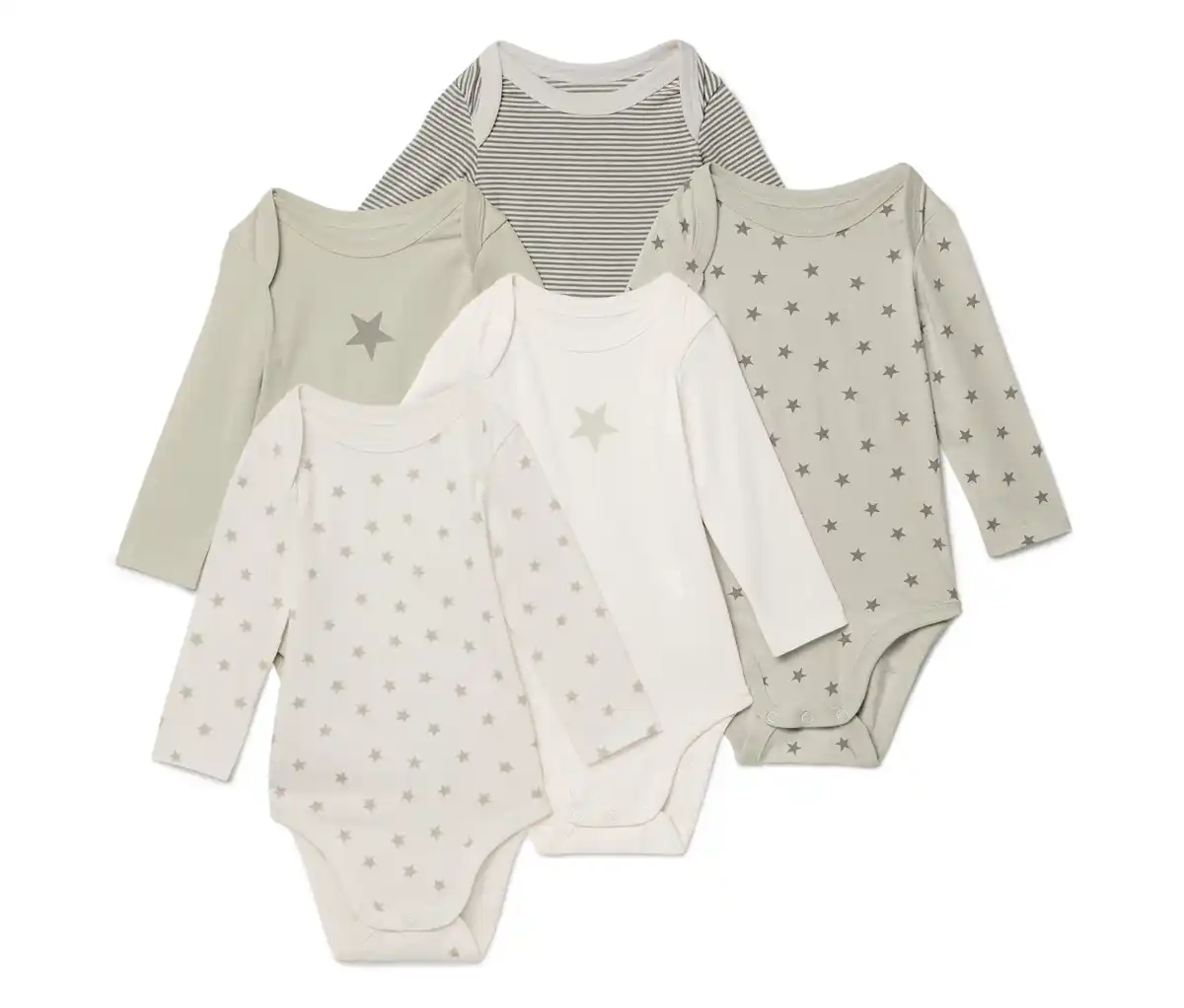 Bild 1 von 5 Baby-Bodys mit Mitwachsfunktion