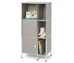 Regal Metall »CN3 Kids« mit 2 Türen, hellgrau
