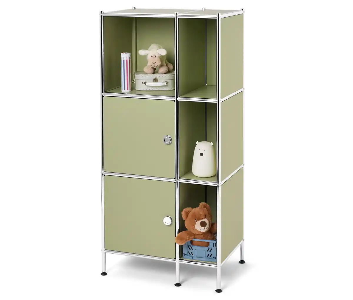 Bild 1 von Regal Metall »CN3 Kids« mit 2 Türen, pistazie