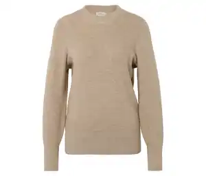 Feinstrickpullover, beige meliert