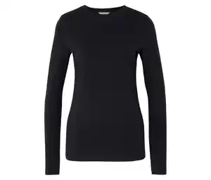 Langarmshirt, schwarz