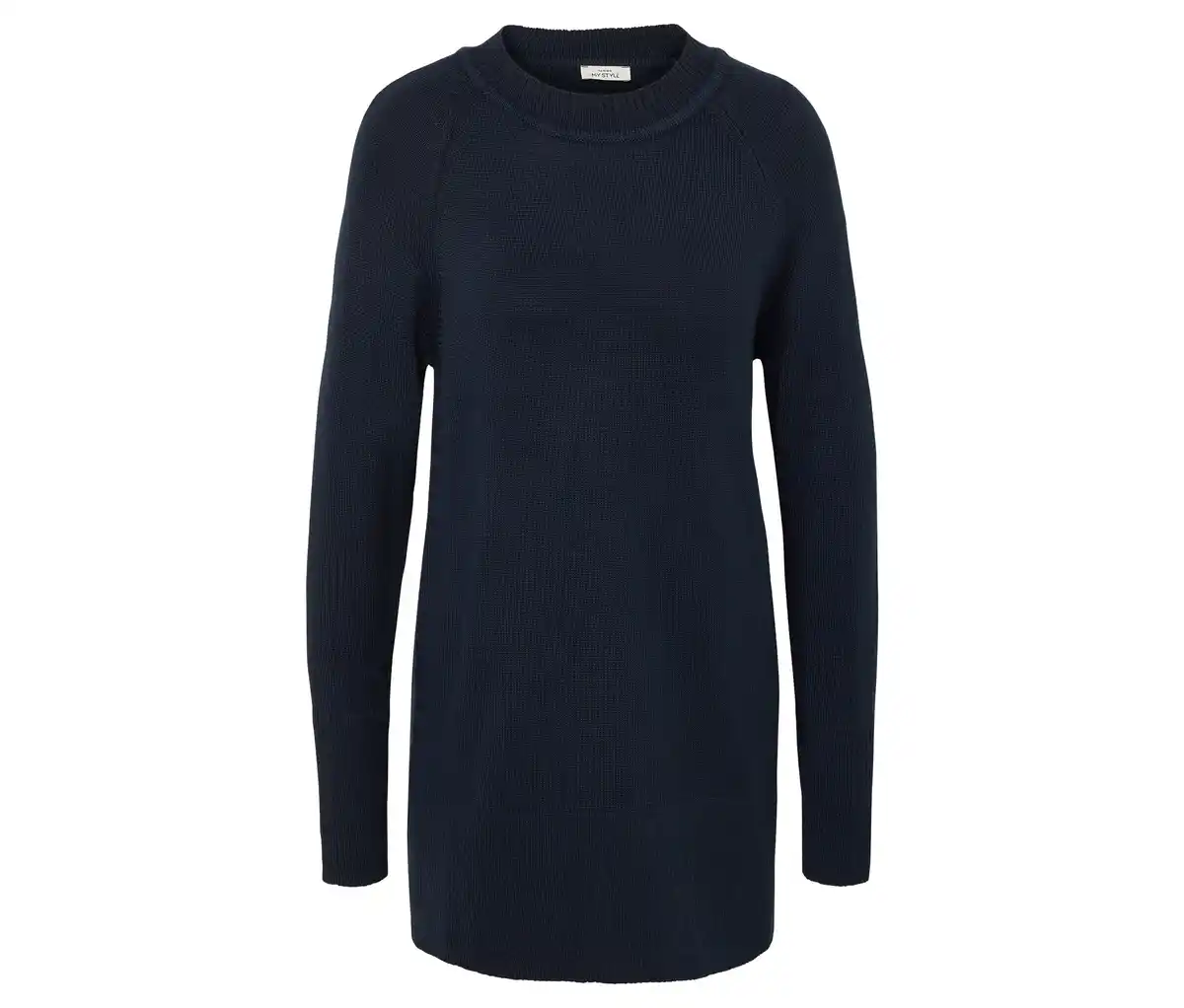 Bild 1 von Langer Strickpullover, dunkelblau