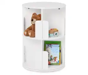 Drehbares Bücherregal mit 2 Ebenen