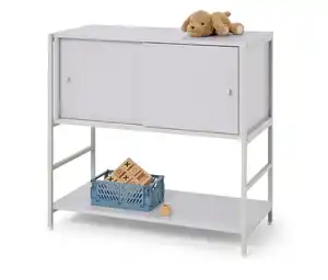 Kindersideboard »GRADE« mit Schiebetüren, grau