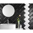 Bild 3 von Wandfliese Facette Metro Weiß glänzend glasiert 10 cm x 20 cm