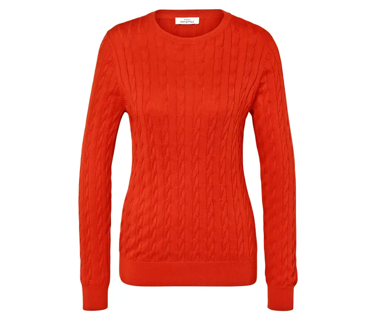 Bild 1 von Zopfstrickpullover, orange