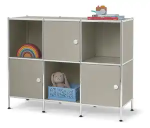 Sideboard Metall »CN3 Kids« mit 3 Türen, hellgrau