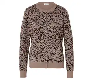 Bedruckter Feinstrick-Cardigan