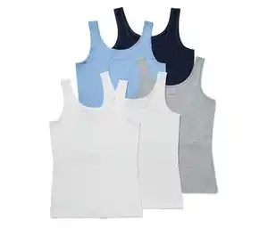 5 Hemdchen, blau, grau, weiß