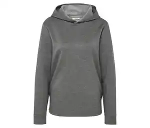 Hoodie aus Modal-Mix, grau meliert