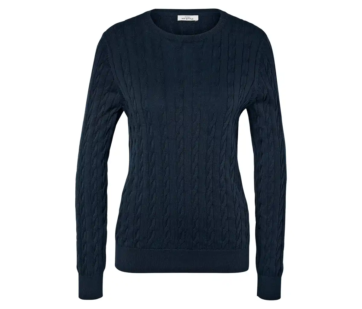 Bild 1 von Zopfstrickpullover, dunkelblau