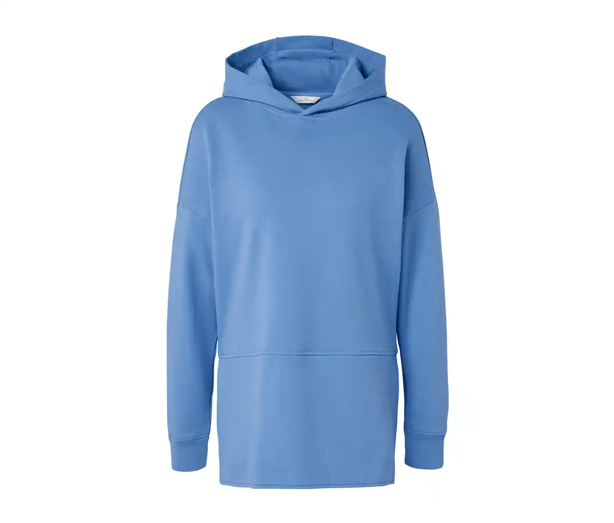 Bild 1 von Langes Kapuzensweatshirt hellblau