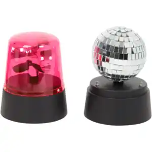 Partyset Diskokugel und Alarm
