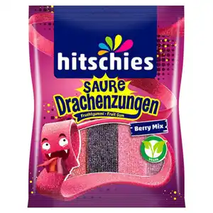 HITSCHIES Saure Drachenzungen 125 g, Berry Mix