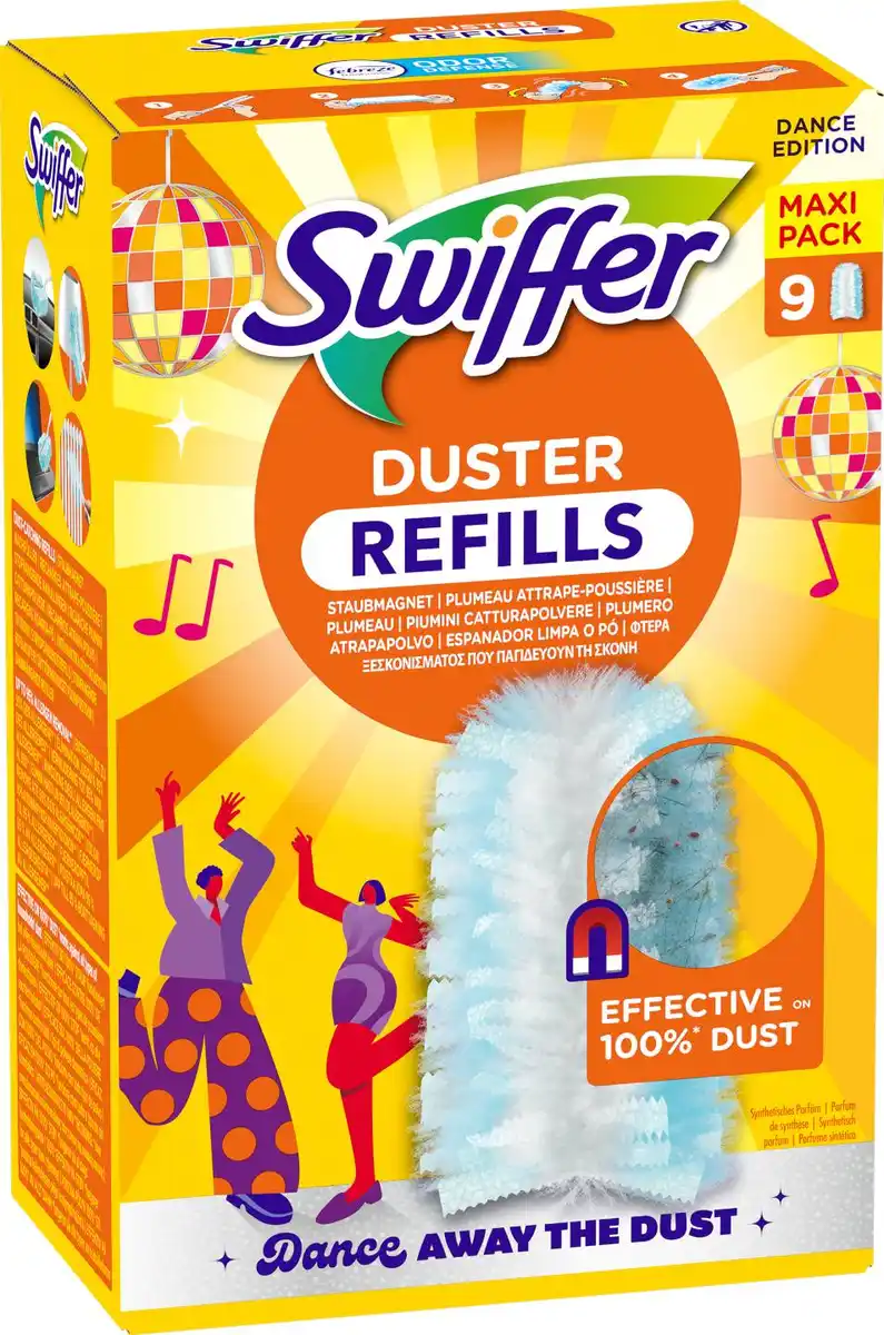 Bild 1 von SWIFFER Staubmagnet-Nachfülltücher »Dance Edition«, 9-St.-Packg.