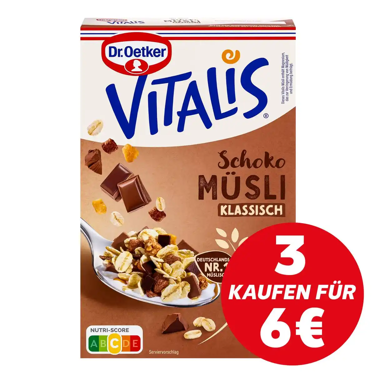 Bild 1 von DR. OETKER Vitalis Müsli, 516 - 720-g-Packg.
