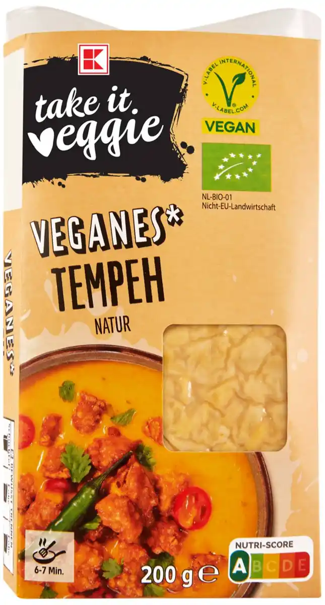 Bild 1 von K-TAKE IT VEGGIE Bio-Tempeh, 200-g-Packg.