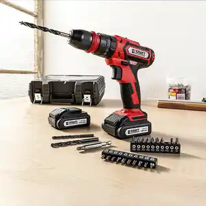 Kraft Werkzeuge 12 V Akku-Schlagbohrschrauber-Set