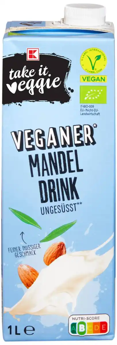 Bild 1 von K-TAKE IT VEGGIE Bio-Mandeldrink, 1-l-Packg.