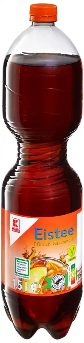Bild 1 von K-CLASSIC Eistee, 1,5-l-PET-Fl.