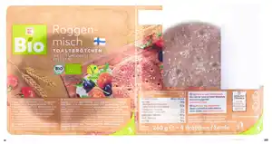 K-BIO Bio-Toastbrötchen, 4 St. = 260-g-Packg.