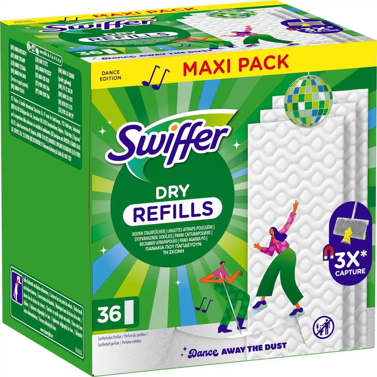 Bild 1 von SWIFFER Boden-Staubtücher »Dance Edition«, 36-St.-Packg.