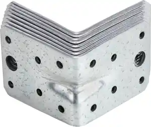 PARKSIDE® Lochplattenwinkel mit Sicke ca. 70 x 70 x 55 cm, 8-St.-Packg.