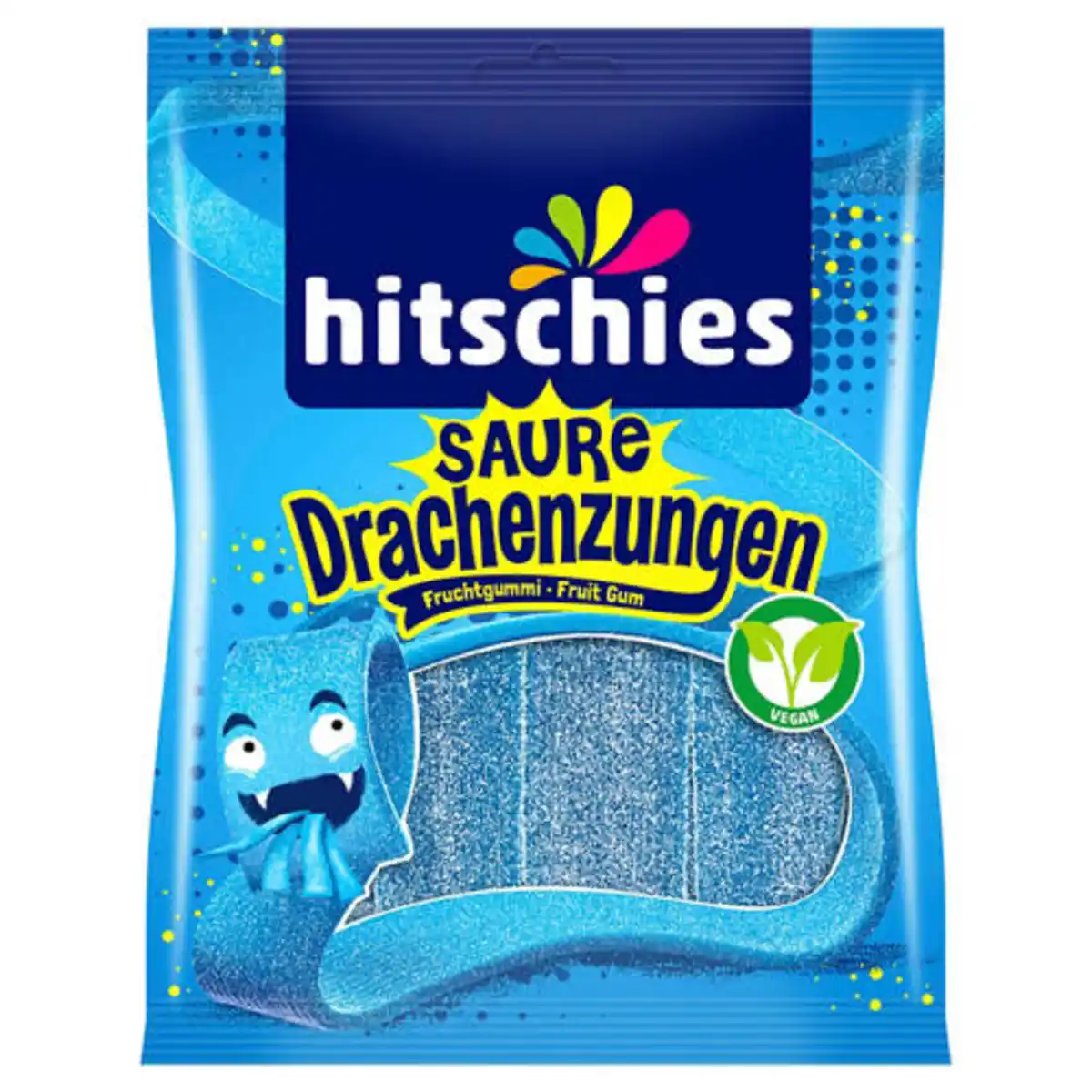 Bild 1 von HITSCHIES Saure Drachenzungen 125 g, Blau