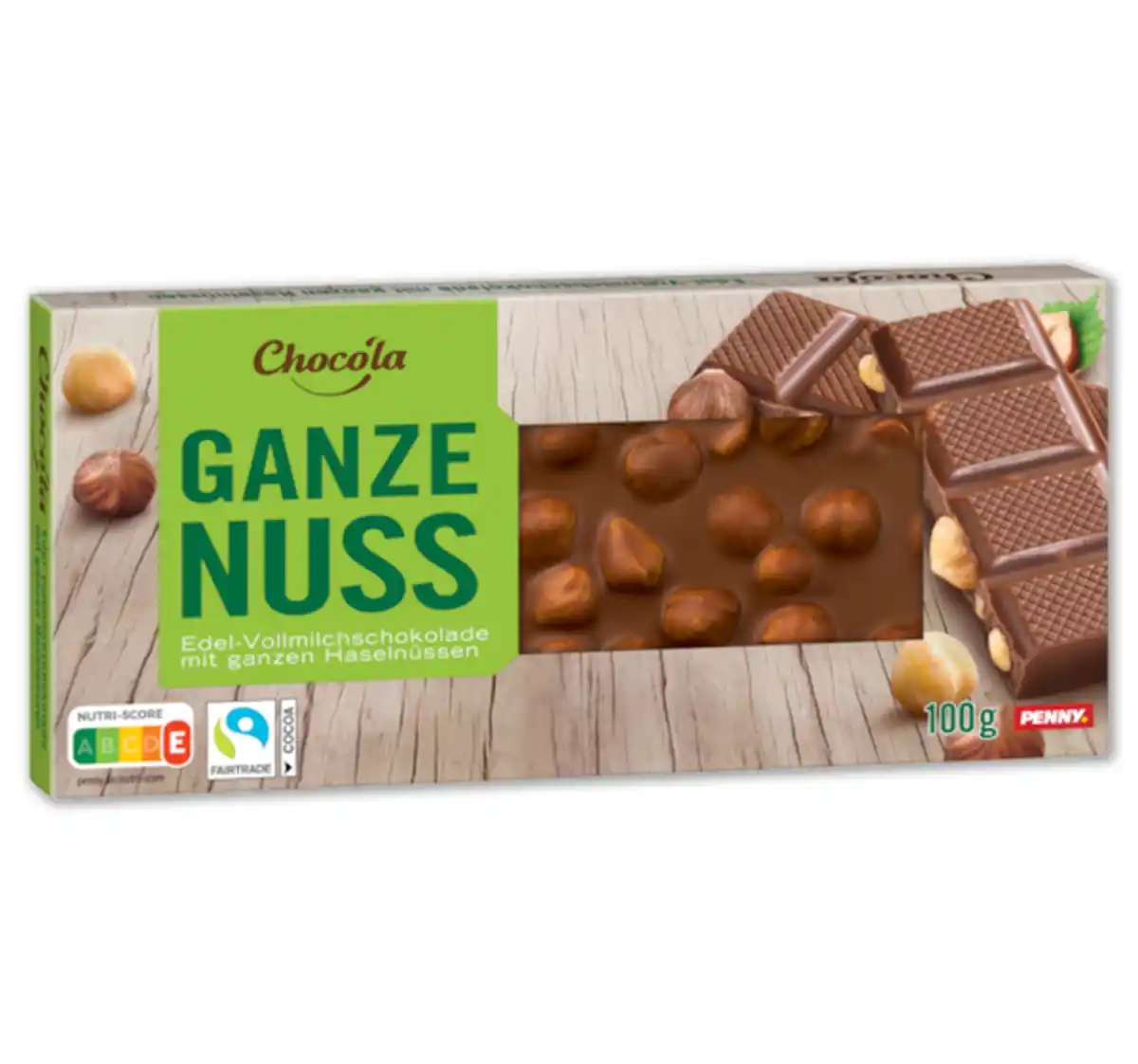 Bild 1 von CHOCO'LA Edel-Vollmilch Ganze Nuss