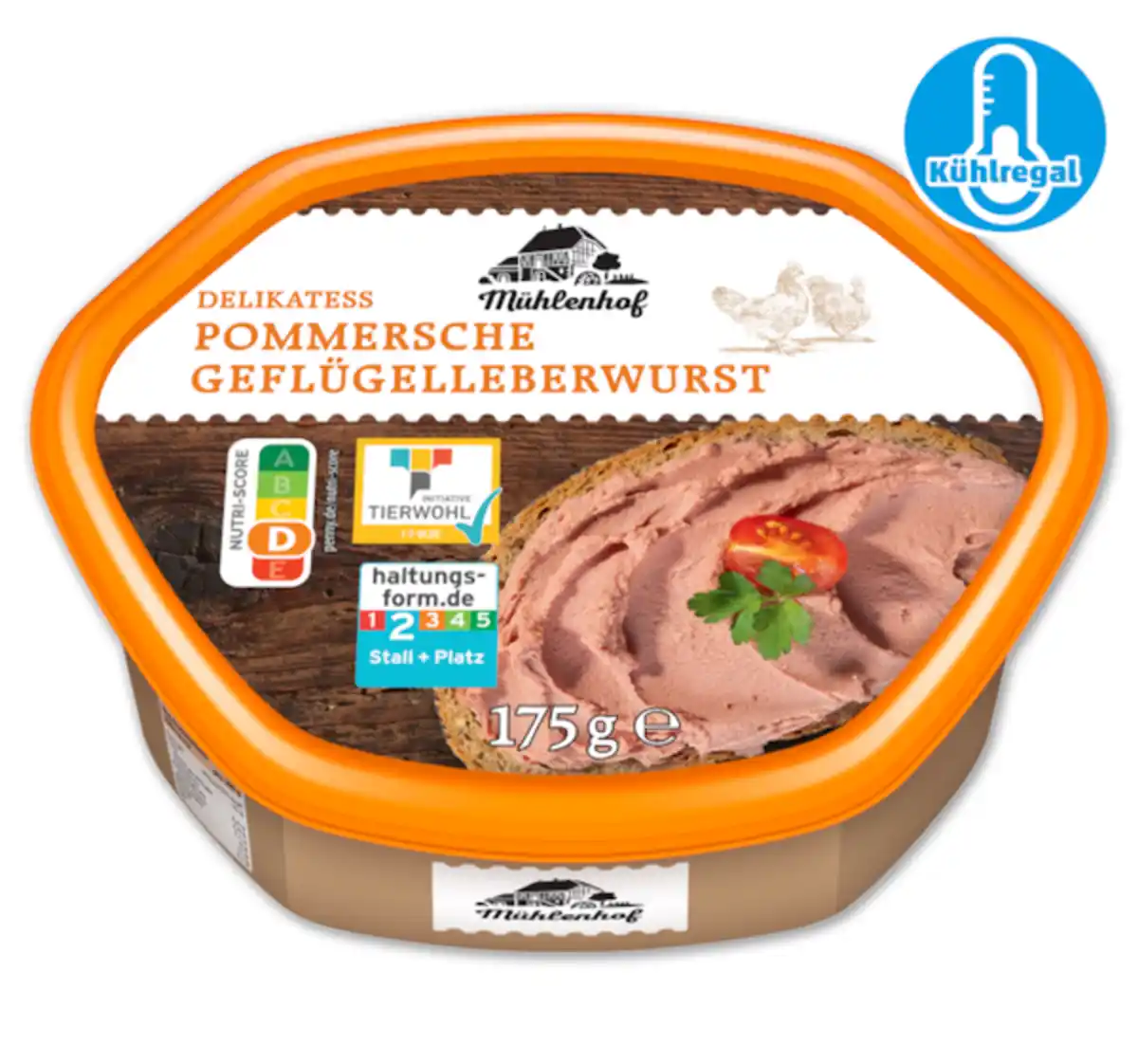 Bild 1 von MÜHLENHOF Delikatess Pommersche Geflügelleberwurst